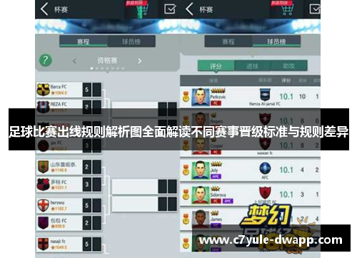 足球比赛出线规则解析图全面解读不同赛事晋级标准与规则差异
